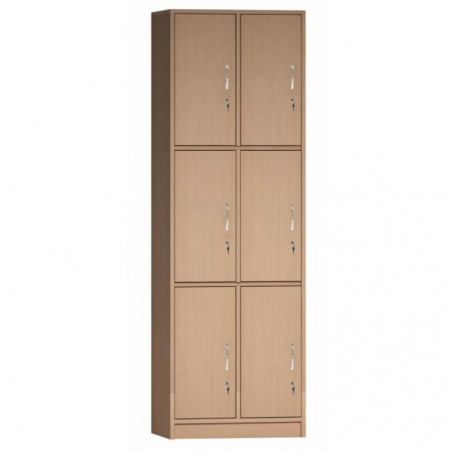 Šatní skříň - 6 BOXŮ - 60X187X45 cm (MD)