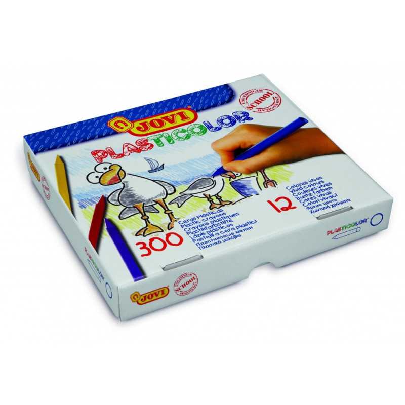 Pastelky Plasticolor 12 barev, 300 kusů - kulaté Pastelky Plasticolor 12 barev, 300 kusů - kulaté