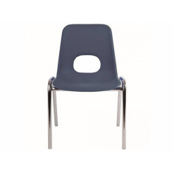 Dětská plastová židle s chromovanou konstrukcí 38/42/46cm