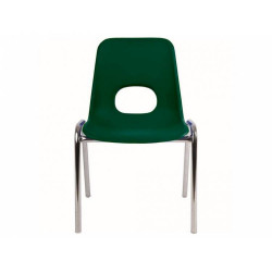 Dětská plastová židle s chromovanou konstrukcí 38/42/46cm