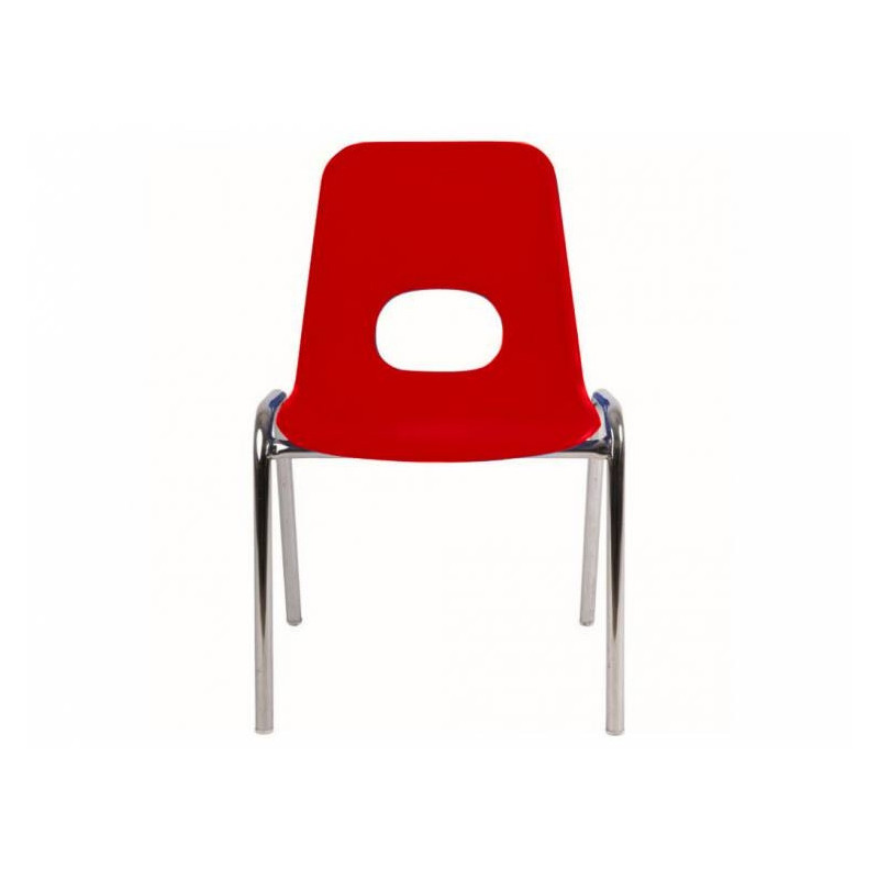 Dětská plastová židle s chromovanou konstrukcí 38/42/46cm