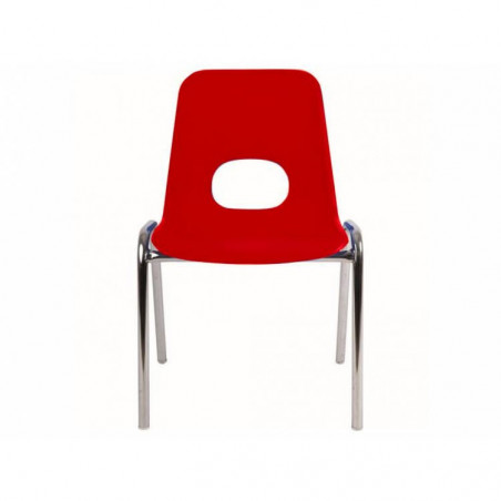 Dětská plastová židle s chromovanou konstrukcí 38/42/46cm