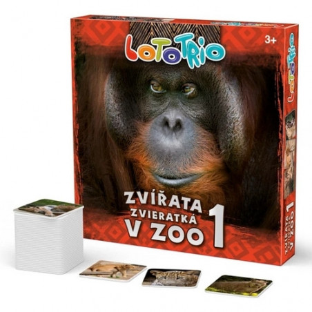 Loto-trio Zvířata v ZOO 1 – dětské vzdělávací hry