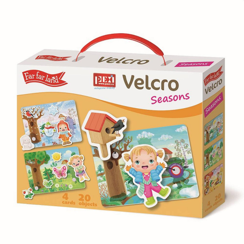 Velcro skládačky - Roční období 