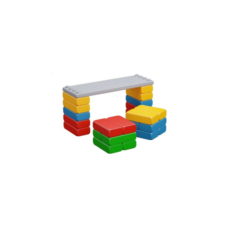 Marioinex - Didaktická deska s cihlami 23ks Marioinex - Didaktická deska s cihlami 23ks