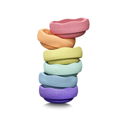 Stapelstein - Balanční stohovatelné kameny - Rainbow pastel 