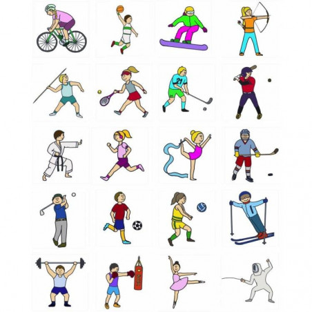 Hrací karty k paravanu - Sporty