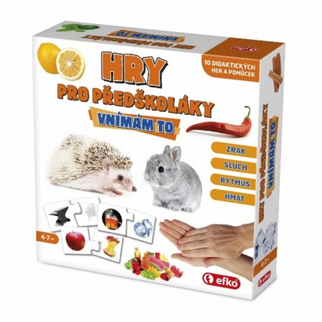 Hry pro předškoláky Vnímám to - vzdělávací soubor her