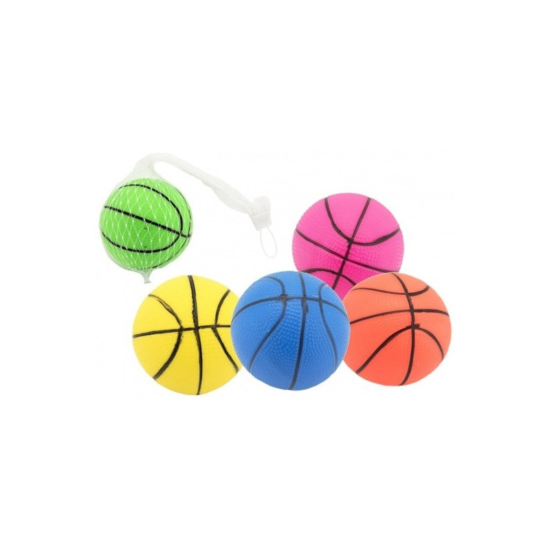 Míček basketbal v síťce - guma 8,5cm