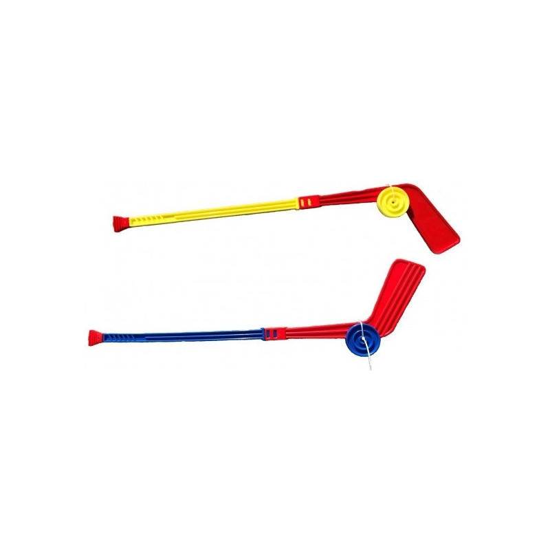 Hokejka plastová s pukem 74cm mix barev Hokejka plastová s pukem 74cm mix barev