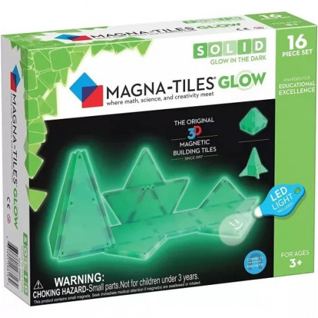 Magna Tiles - Magnetická stavebnice Glow 16 dílů