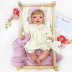 REBORN MIMINKO 40 CM MUŠELÍN