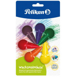 Voskové pastelky Myška 6ks