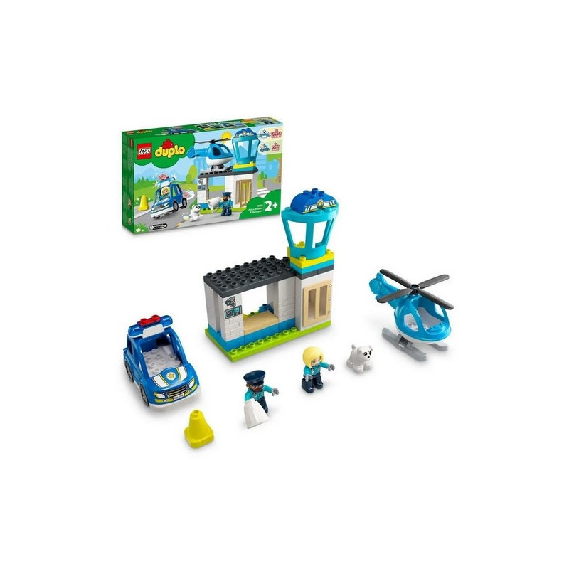 Lego Duplo - Policejní stanice a vrtulník