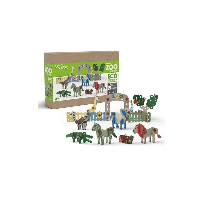 ECO Roto Bláznivá ZOO – ekologická stavebnice
