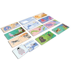 KukiKuk - Véééliké puzzle duo Kde bydlí zvířátka