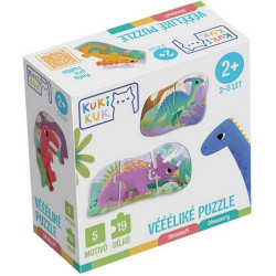 KukiKuk - Véééliké puzzle Dinosauři