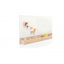 Dřevěné magnetické puzzle ovoce zelenina