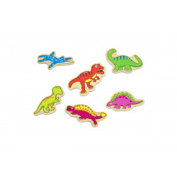Dřevěné magnety s dinosaury 20 kusů
