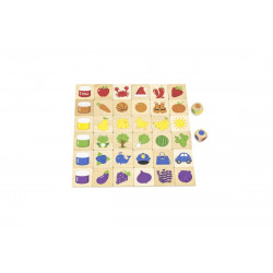 Dřevěné puzzle barvy