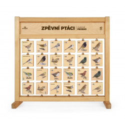 PEXESO ZVUKOVÉ STOLNÍ - ZPĚVNÍ PTÁCI