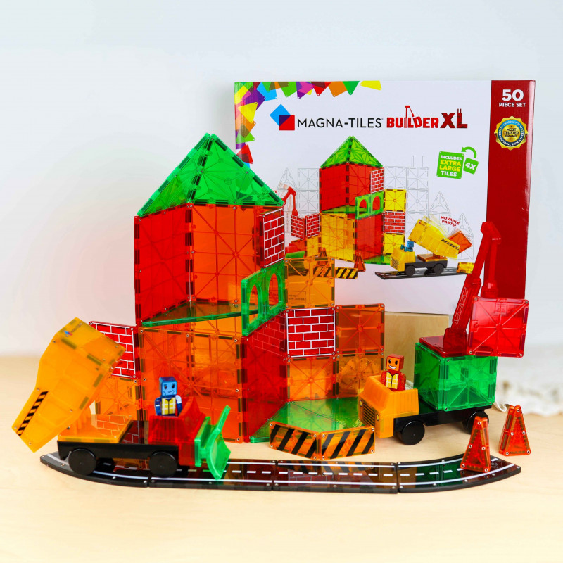 Magna Tiles stavebnice Builder Xl trucks 50 dílů