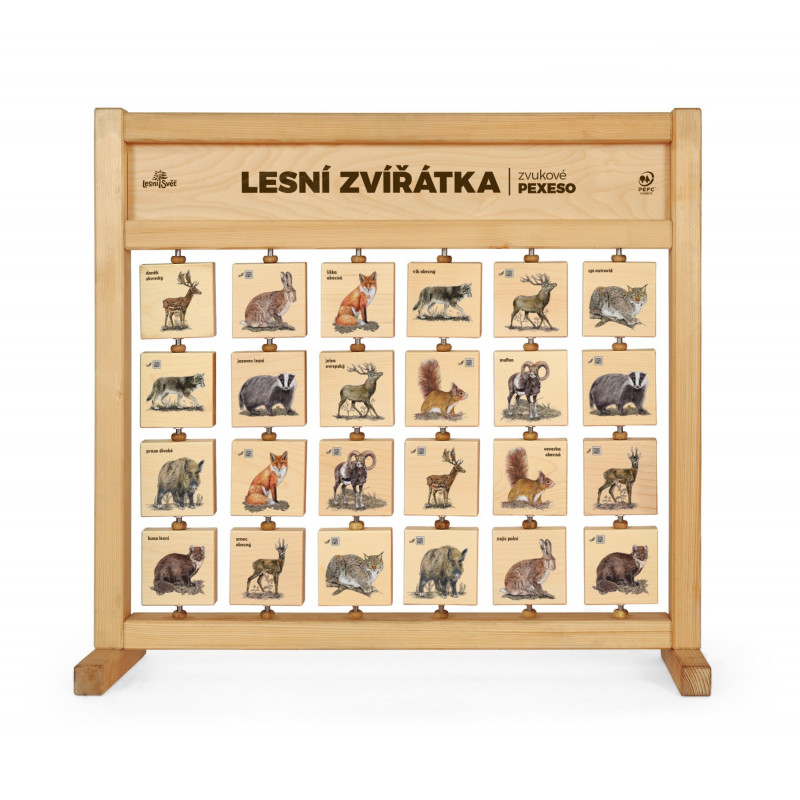 PEXESO ZVUKOVÉ STOLNÍ - LESNÍ ZVÍŘÁTKA PEXESO ZVUKOVÉ STOLNÍ - LESNÍ ZVÍŘÁTKA