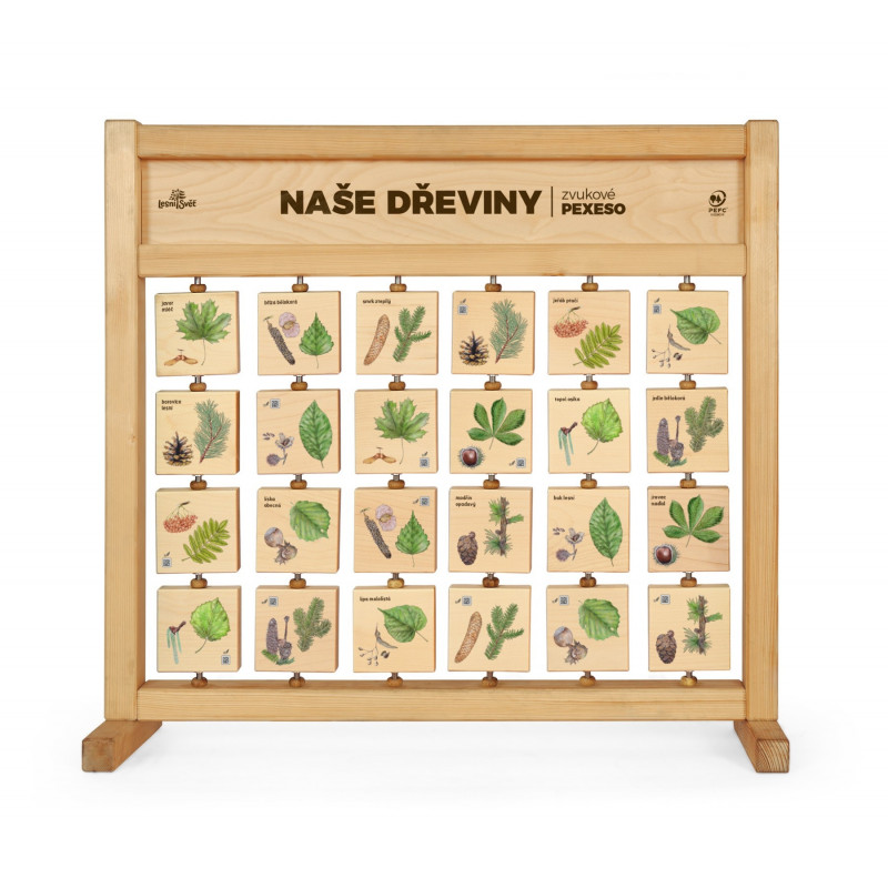 PEXESO ZVUKOVÉ STOLNÍ - NAŠE DŘEVINY PEXESO ZVUKOVÉ STOLNÍ - NAŠE DŘEVINY