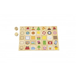 Dřevěné puzzle - tvary
