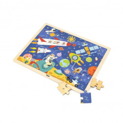 Dřevěné puzzle 48 dílků - vesmír