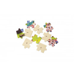 Dřevěné puzzle 24 dílků - narozeniny