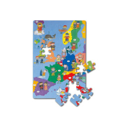 Mapa Evropy pěnové puzzle