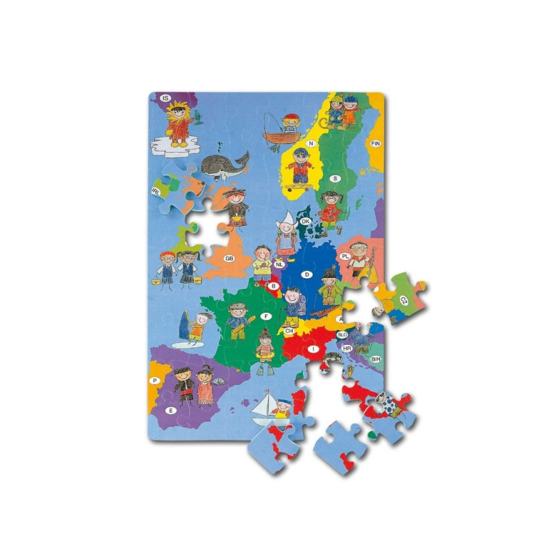 Mapa Evropy pěnové puzzle