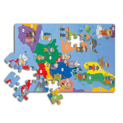 Mapa Evropy pěnové puzzle