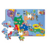 Mapa Evropy pěnové puzzle