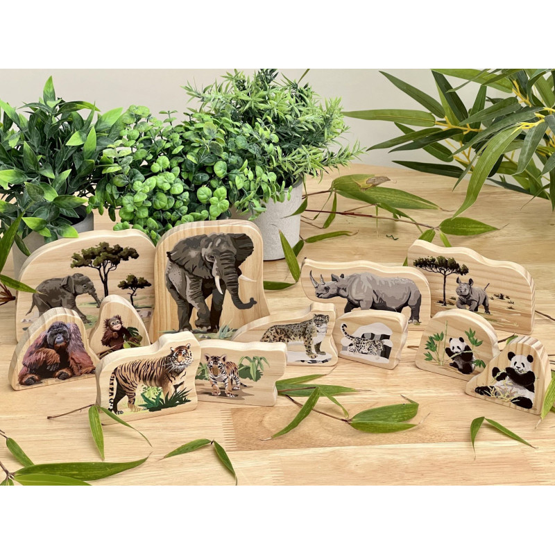 Dřevěná zvířátka ZOO Dřevěná zvířátka ZOO