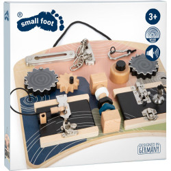 Small Foot Motorická deska se zámky a otáčivými prvky