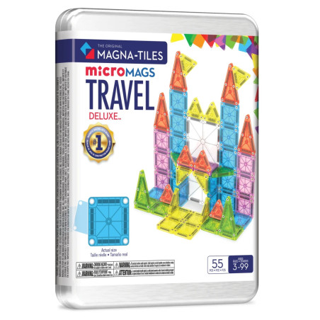Magna-Tiles Magnetická stavebnice Travel Set Deluxe 55 dílů