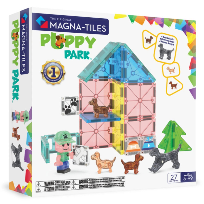 Magna-Tiles Magnetická stavebnice Puppy Park 27 dílů