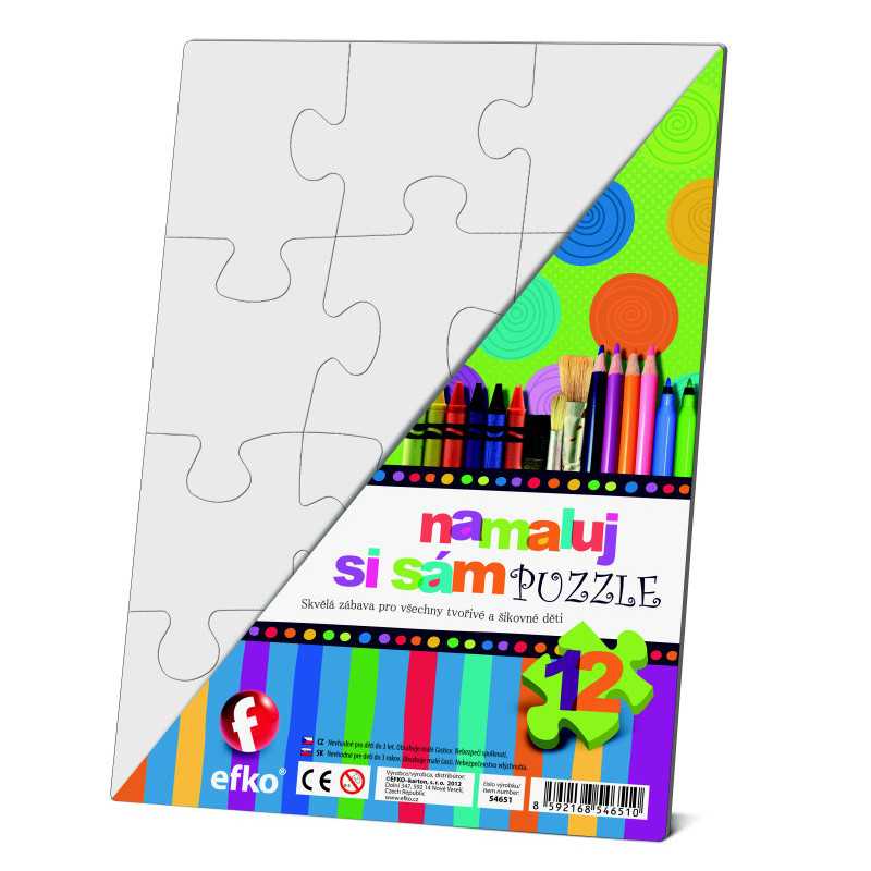 Namaluj si sám puzzle "Obdélník"