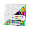 Namaluj si sám puzzle "2 x čtverec"