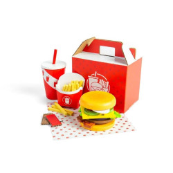 Bigjigs Toys Sada Burger a hranolky