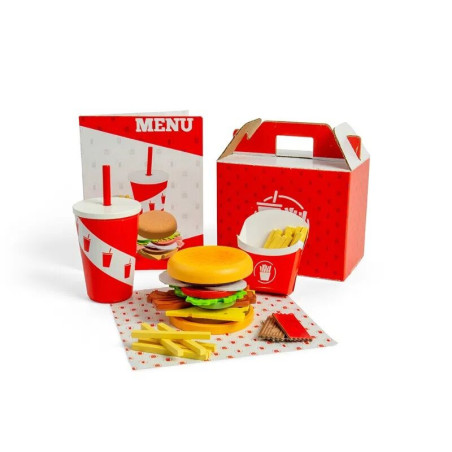Bigjigs Toys Sada Burger a hranolky
