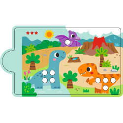 2Kids Toys Magnetická hra Třídění barev s dinosaurem