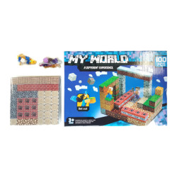 Magnetická stavebnice Minecraft TNT world 100ks