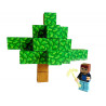 Magnetická stavebnice Minecraft Stromy a vodopád s postavičkou 101ks