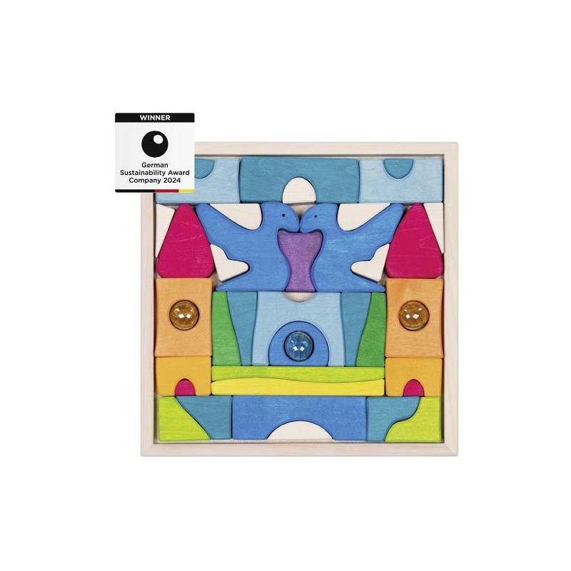 Hrad Třpytikámen – stavební kostky a puzzle, 41 dílů