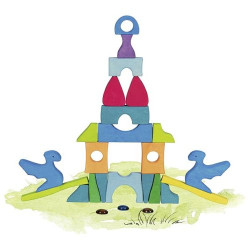 Hrad Třpytikámen – stavební kostky a puzzle, 41 dílů