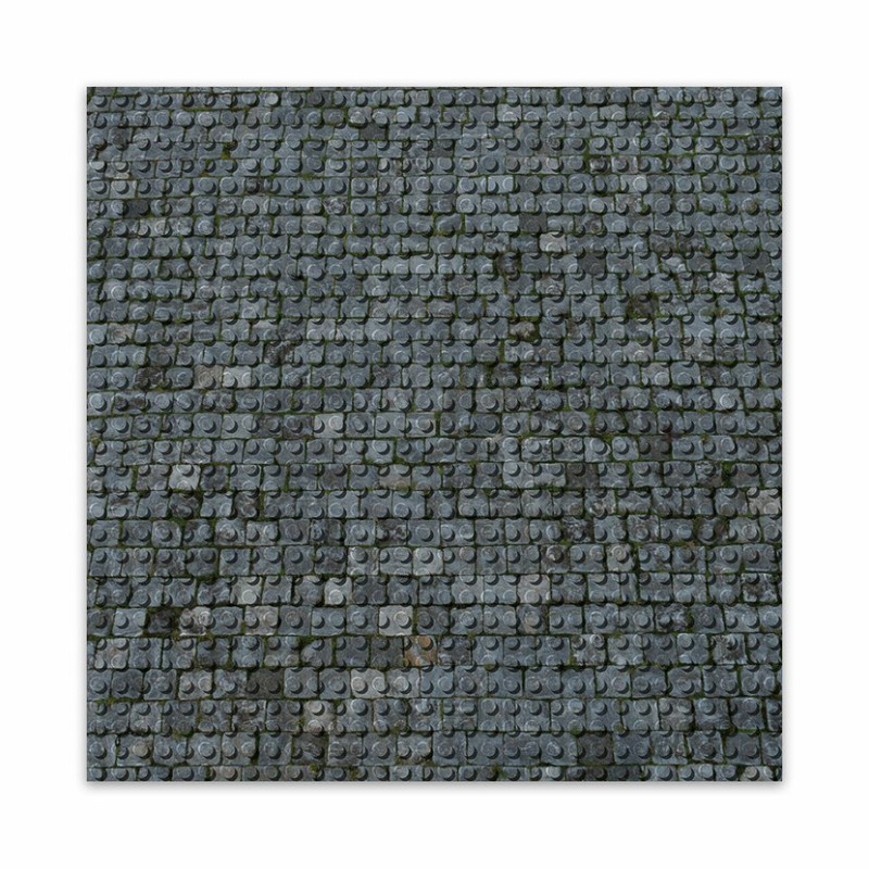 Designová podložka na stavění - dlažební kostky 25,5 x 25,5 cm
