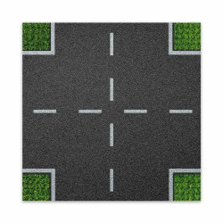Designová podložka na stavění - křižovatka 25,5 x 25,5 cm